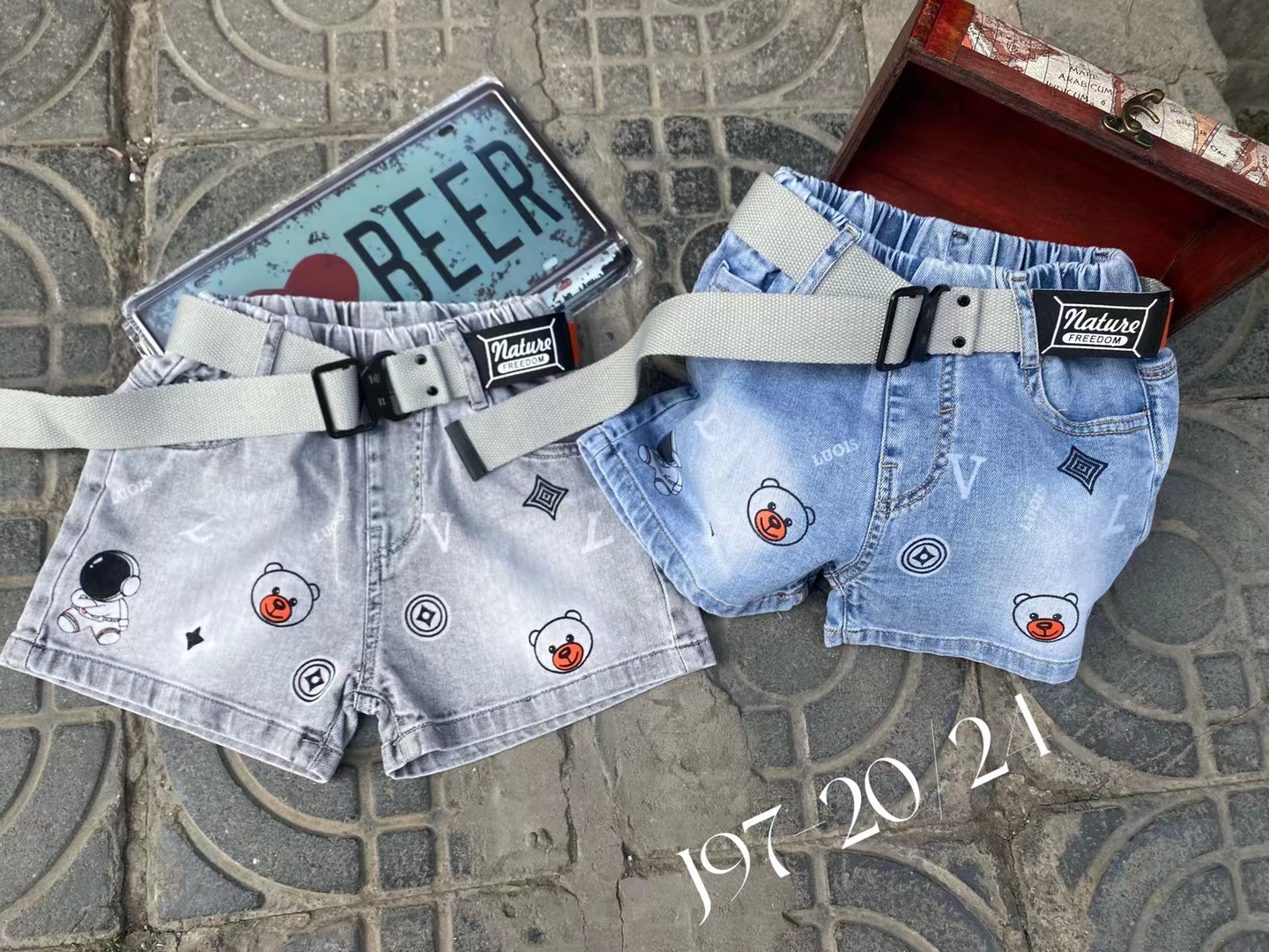 新品童装男童牛仔短裤，上市啦！-偶来送服装新品