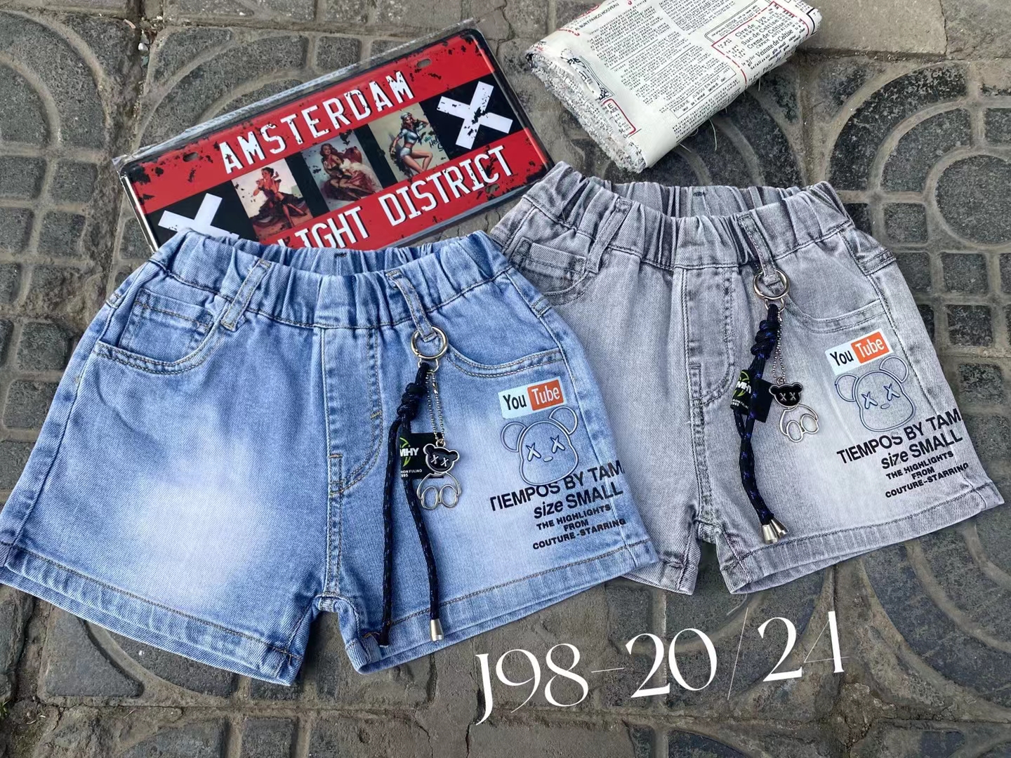 新品童装男童牛仔短裤，上市啦！-偶来送服装新品