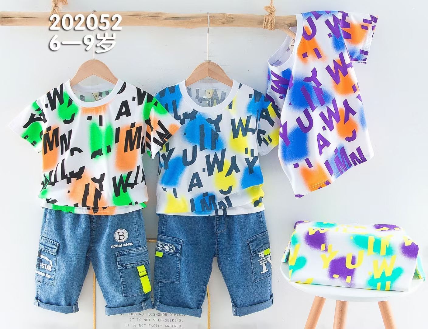 男童夏装休闲套装跑量款6-9岁-偶来送服装新品