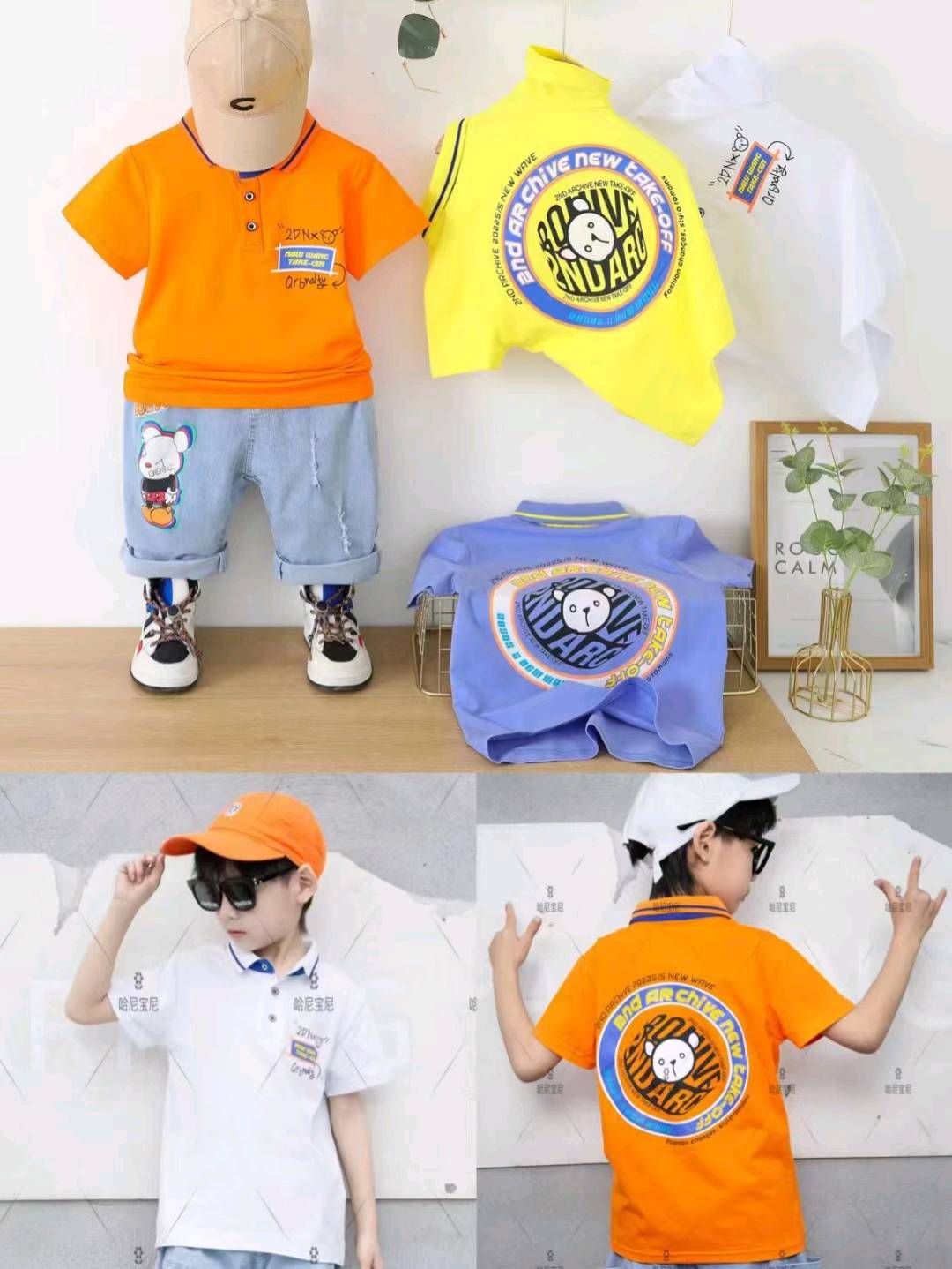 男童夏装T恤100-140-偶来送服装新品