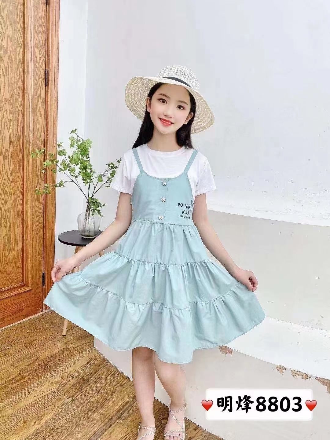 女童休闲连衣裙8-12岁特价-偶来送服装新品
