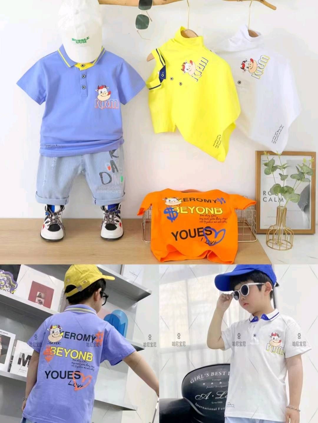 男童夏装T恤100-140-偶来送服装新品