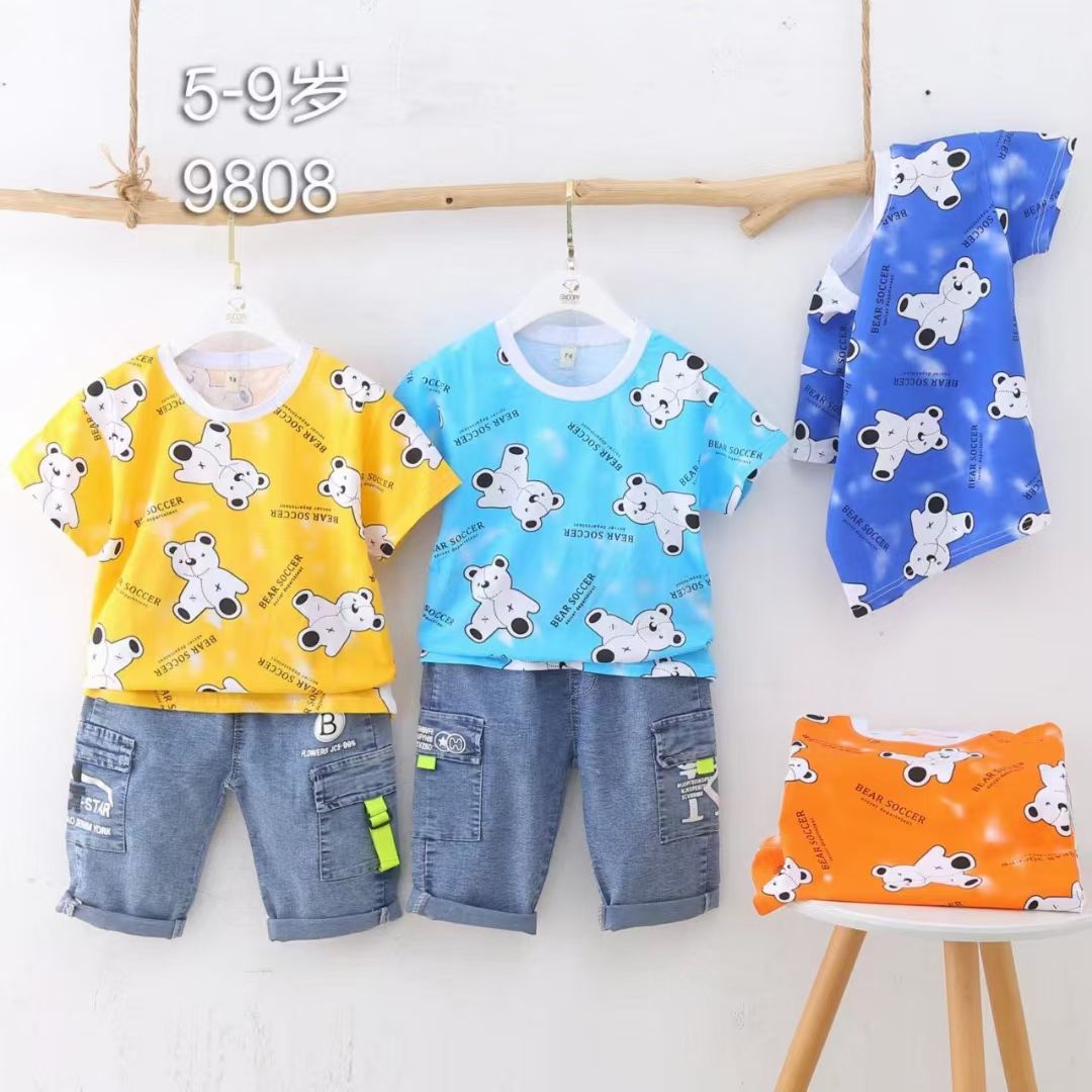男童夏装休闲套装跑量款5-9岁-偶来送服装新品