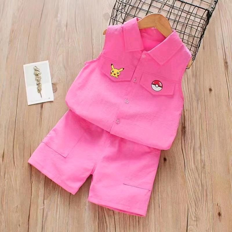 女童休闲小套装80-120-偶来送服装新品