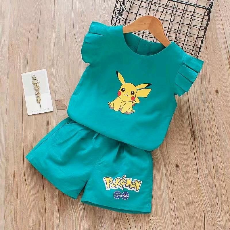 女童休闲小套装80-120-偶来送服装新品