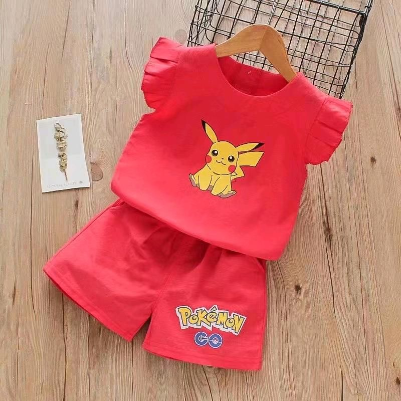 女童休闲小套装80-120-偶来送服装新品