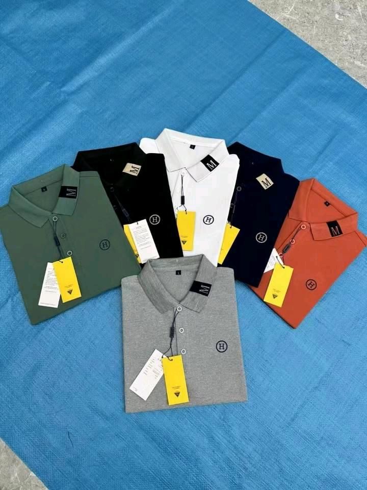服装低价尾货-处理珠地棉POLO衫4000左右5个号1-3-3-2-1码子